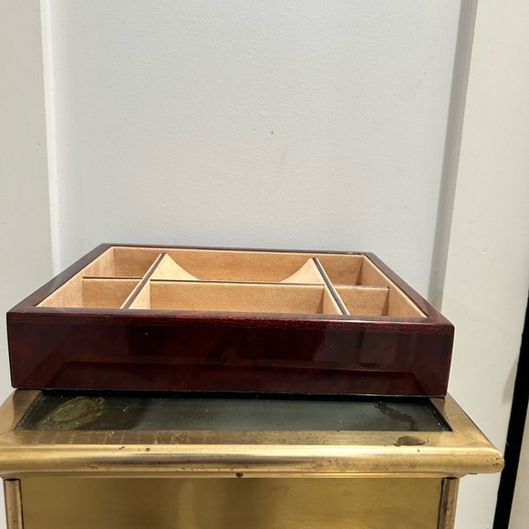 Neiman Marcus Wood Vanity Tray Brown - Picture 8 of 12